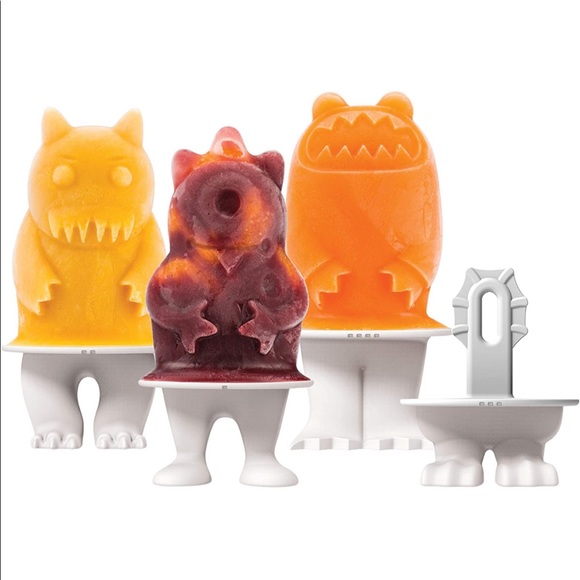 Tovolo Ice Pop Flexible Silicone Monster Freezer Molds, Set of 4 - Picture 4 of 8